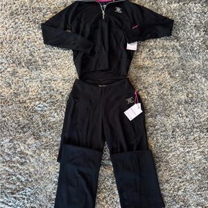 Juicy Couture Sport Black Lounge Tracksuit Set Small S